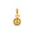 Pingente Life Esporte Medalha Winner em Prata 925 com Banho de Ouro Amarelo 18k, Pedras Amarelas e Esmalte