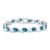 Pulseira Life Azure em Prata 925 com Pedras Azuis