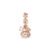 Pingente Life Soul Frasco de Perfume em Liga Rosé com Banho de Ouro Rosé 18k