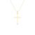 Pingente Cruz em Ouro Amarelo 18k