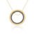 Pingente Simetria em Ouro Amarelo 18k com Diamantes Negros