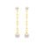 Brinco Life Pérola em Prata 925 com Banho de Ouro Amarelo 18k