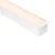 Perfil Led Embutir Aluminio Branco 22w 2700k 1m