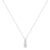 Colar Life Basic em Prata 925 com Pedras Incolores, 45cm