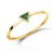 Pulseira Vivara em Ouro Amarelo 18k com Ágata Verde e Diamantes 0,13 ct