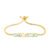 Pulseira Life Bellini em Prata 925 com Banho de Ouro Amarelo 18k, Pedras Verdes e Amarelas