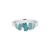 Anel Life Aurora II em Prata 925 com Pedras Verdes