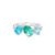Anel Life Colors II em Prata 925 com Cristais Verde e Azul