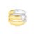 Anel Astrale em Prata 925 e Ouro Amarelo 18k com Diamantes 0,04 ct