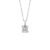 Pingente Solitário em Ouro Branco 18k com Diamante de Laboratório 1 ct