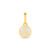 Pingente Life Paz e Amor em Prata 925 com Banho de Ouro Amarelo 18k e Esmalte