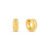 Brinco Argola Life em Prata 925 com Banho de Ouro Amarelo 18k