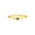 Anel Cores em Ouro Amarelo 18k com Turmalina Verde e Topázios Incolores