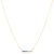 Colar Life Auba em Prata 925 com Banho de Ouro Amarelo 18k e Pedras Azuis, 45cm
