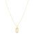 Colar Life Infinity em Prata 925 com Banho de Ouro Amarelo 18k com Pedras Incolores, 45cm