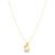 Colar Life em Prata 925 com Banho de Ouro Amarelo 18k, Pérola e Pedras Incolores, 38cm