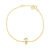 Pulseira Life Forever Menino em Prata 925 com Banho de Ouro Amarelo 18k e Pedras Incolores