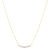 Colar Life Luxe em Prata 925 com Banho de Ouro Amarelo 18k com Pedras Incolores, 45cm