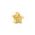 Separador Life Star em Prata 925 com Banho de Ouro Amarelo 18k
