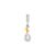 Pingente Life Esporte Raquete Beach Tennis em Prata 925 com Pedras Incolores