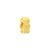 Separador Life Boy Textura em Prata 925 com Banho de Ouro Amarelo 18k
