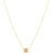 Colar Life Fusion em Prata 925 com Banho de Ouro Amarelo 18k com Pedras Incolores, 45cm