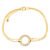 Pulseira Life Infinity em Prata 925 com Banho de Ouro Amarelo 18k com Pedras Incolores