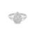 Anel Lumina II Gota em Ouro Branco 18k com Diamantes 0,16 ct