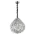 Pendente Cristal Metal Cromado 60cm Glamour