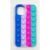 Capa Case Capinha Silicone Bolha Iphone 12 6.1 Anti Stress Pop It Cor Cor 1