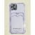 Capinha Proteção De Camera E Porta Cartão Compativel Iphone 12 Pro 6.1 Translucida Cores Roxo