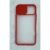 Capinha Silicone Protege Câmera Compativel Iphone 11 Pro 5.8 Translúcida Cor Vermelho