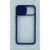 Capinha Silicone Protege Câmera Compativel Iphone Xs 5.8 Translucida Cor Azul Marinho