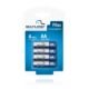 Pilhas Recarregáveis AA Multilaser 2500mah com 4 Unid CB052