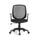 Cadeira Office Mid com Braços Fixos Preto Multilaser – GA181