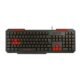 Teclado Gamer Com Hotkeys Multimídia Slim Preto/vermelho Multilaser – Tc242 Tc242