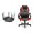 Cadeira Gamer Warrior Vermelha e Roteador Multilaser