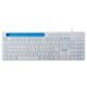 Teclado Multimidia Office Usb Branco Apoio Smartphone Tc263