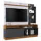 Estante Home Theater Para Tv Até 60 Pol. Leblon Noce Milano/preto/calacatta – Colibri