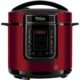 Panela de Pressão Elétrica Digital PPP01 1000w Inox e Vermelho Philco 220v