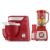 Conjunto Especial Mondial Kt-111 Vermelho/Inox 110V