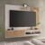 Painel Tv 60” 1 Nicho 1 Porta Tocantins Off White/Freijó