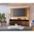 Estante Home Theater Led Tvs 70” Marajó Freijó/Preto Fosco