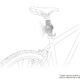 Bike Adapt Adaptador para Acoplar Lanterna em Bicicleta