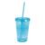 Copo com Canudo Color 625ml Azul