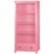 Estante Antique 3 Prateleiras 1 Gaveta Laca Rosa Algodão