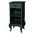 Mesa de Cabeceira Estreita Antique 1 Gaveta e 2 Nichos Laca
