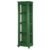 Cristaleira Torre Lateral Com 1 Porta de Vidro e 3 Prateleiras 108 Verde Musgo