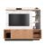 Home Maresias 3 Portas Tv 65” Natura Calacatta Preto