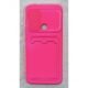 Capinha Silicone Compativel Motorola Moto G50 6.5 Porta Cartão Cor Pink